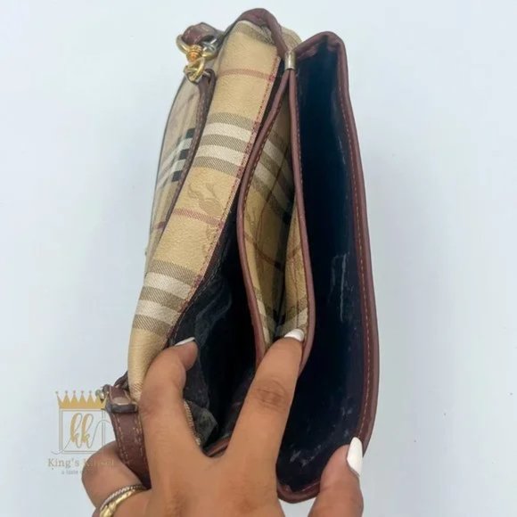 BURBERRY HAYMARKET CROSSBODY BAG - Picture 11 of 12